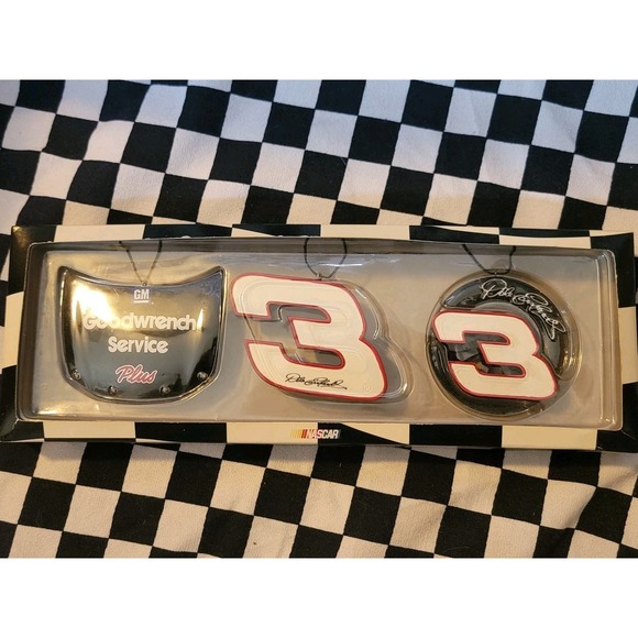 The Unbranded Brand Other - Dale Earnhardt #3 Goodwrench Ornament Set NASCAR 2003 Collectible